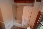 Downstairs full bath with tub/shower combo 